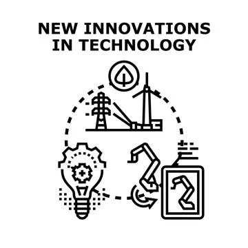 New innovations in technology development concept illustration Stock Illustration