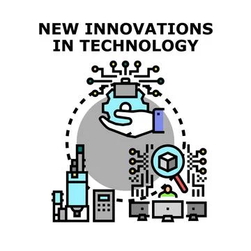 New innovations in technology development process 스톡 일러스트