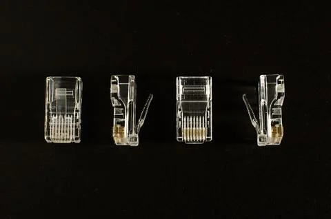 New internet plug without cable Stock Photos