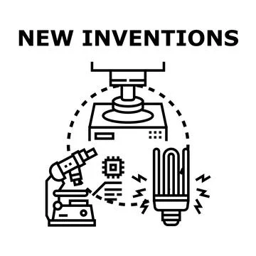 New inventions concept representing scientific discovery and innovation Stock Illustration