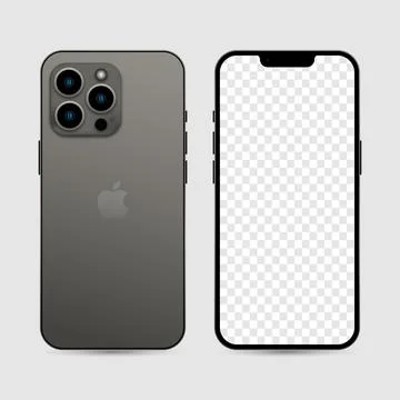 New iphone 13 pro graphite color Stock Illustration