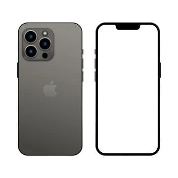 New iphone 13 pro graphite color Illustrazione stock