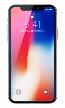 New iPhone X (Ten) Stock Illustration