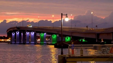 New Jersey Bridge Time lapse 2 Stock Footage 84080644