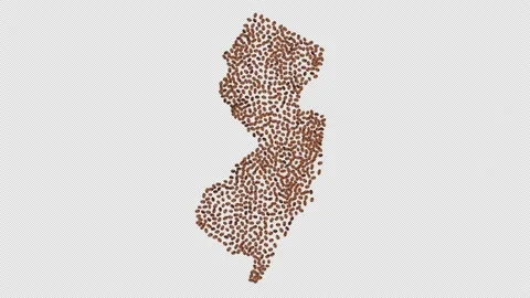 New Jersey Coffee Beans Stock Footage 147836104