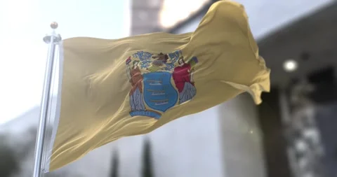 New jersey flag waving-seamless-loop-4k-60fps Stock Footage 345247251
