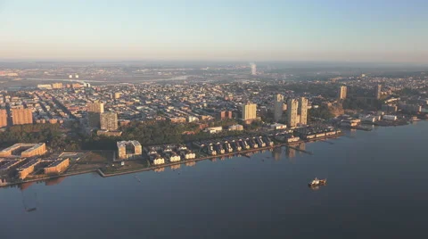 New Jersey from Hudson River 스톡 동영상 42280472