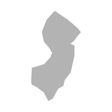 New Jersey map vector icon on white background Stock Illustration