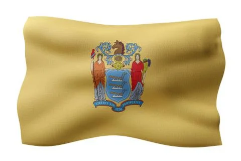 New Jersey State flag Stock Illustration