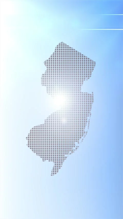 New Jersey State Map Opener Stock Footage 277088925