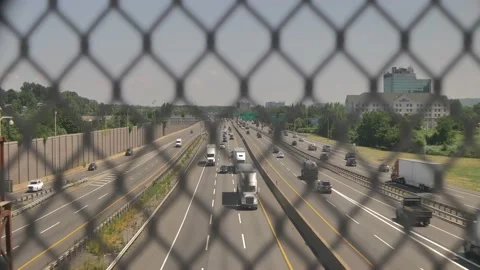 New Jersey Turnpike Anamorphic Stock Footage 201114209