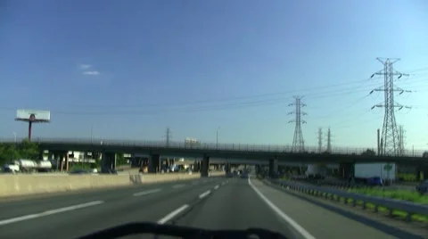 New Jersey Turnpike Stock Footage 8566621