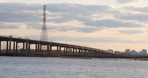 New Jersey Turnpike Stock Footage 88398055