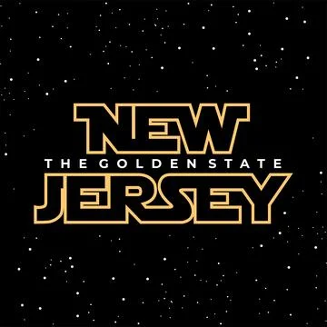 New jersey vector typography for t-shirt. perfect for simple style Stock Illustration