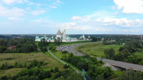 New Jerusalem Monastery aerial Video stock 145238136