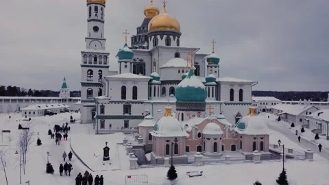 New Jerusalem Monastery Aerial View Stock Footage 168512409