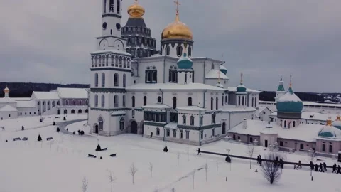 New Jerusalem Monastery Aerial View Stock Footage 168512411