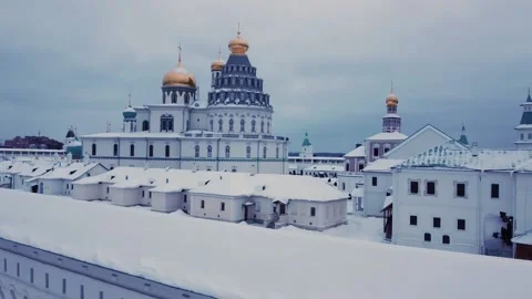 New Jerusalem Monastery Aerial View Stock Footage 168512418