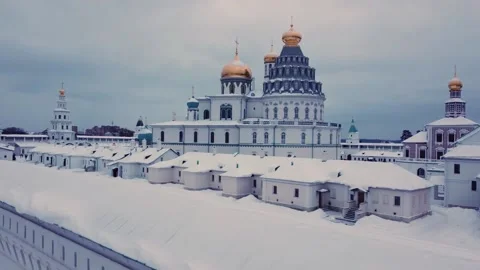 New Jerusalem Monastery Aerial View Stock Footage 168512431