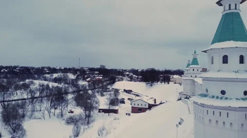 New Jerusalem Monastery Aerial View Stock Footage 168512440