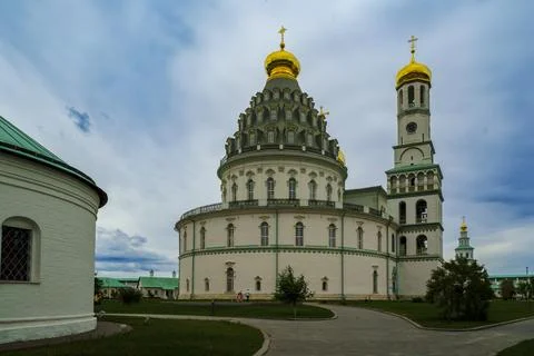 New Jerusalem Monastery under a cloudy sky Foto stock