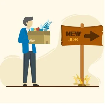 New job Stock Illustration