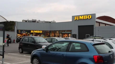 New Jumbo supermark Belgium, Stock Footage 143661974