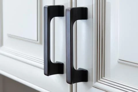 New kitchen handles Stock Photos