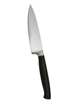 New kitchen knife on a white background Stock Photos