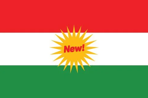New Kurdistan Stock Illustration