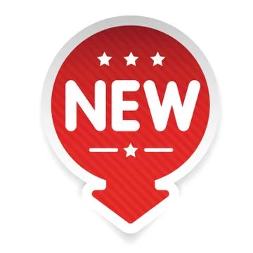 New label with arrow Stock Illustration