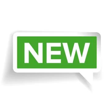 New label green vector Stock Illustration