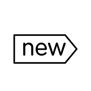 New label icon design template Stock Illustration