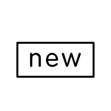 New label icon design template Stock Illustration