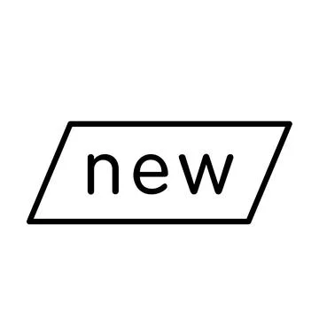 New label icon design template Stock Illustration