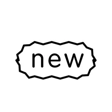 New label icon design template Stock Illustration