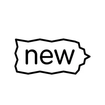 New label icon design template Stock Illustration