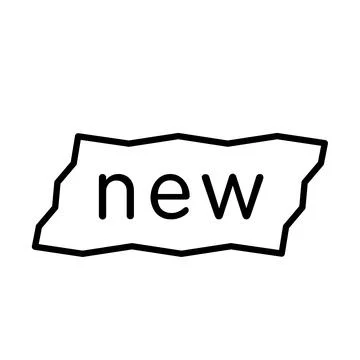 New label icon design template Illustrazione stock
