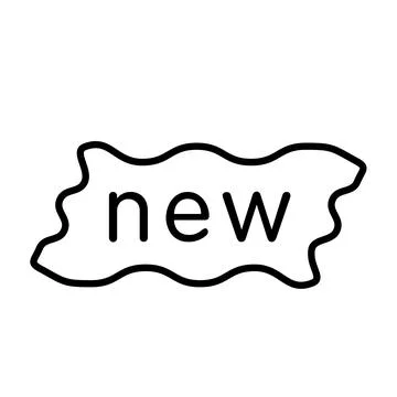 New label icon design template Stock Illustration