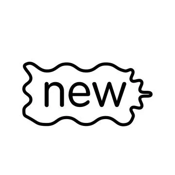 New label icon design template Stock Illustration