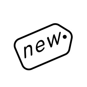 New label icon design template Stock Illustration
