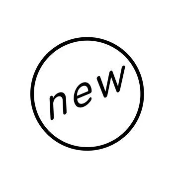 New label icon design template Stock Illustration