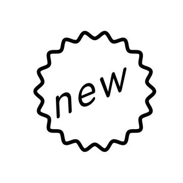 New label icon design template Stock Illustration