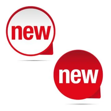 New label set tag Stock Illustration