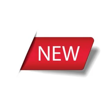New labels isolated on white background. Vector illustration. Stock Illustration