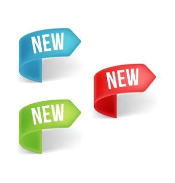 New labels. Vector Stock Illustration