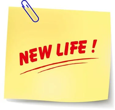 New life message Stock Illustration