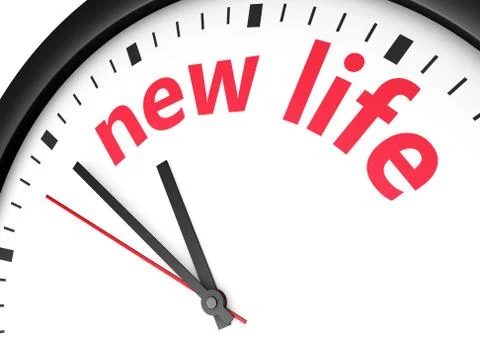 New Life Time Concept Stock Illustration