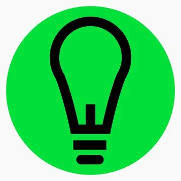 New light bulb icon. Stock Illustration