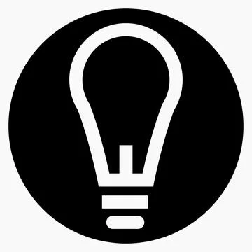 New light bulb icon. Stock Illustration